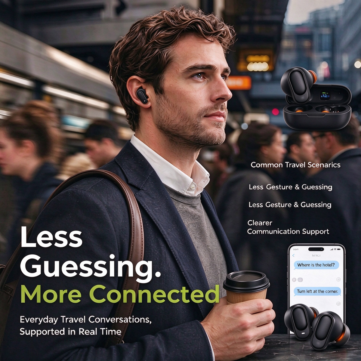AI-Translation Bluetooth 6.0 Sports Earbuds