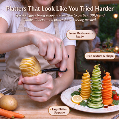 🔪Spiral Vegetable Cutter - Suitable for most fruits and vegetables