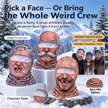 3D Fun Windproof Realistic Face Mask