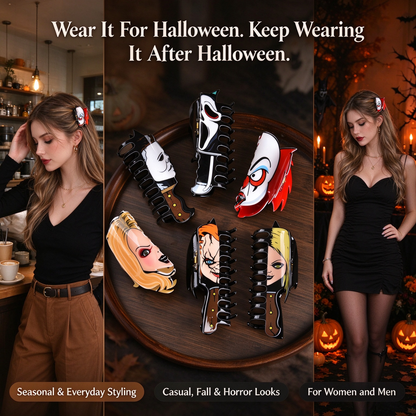 Halloween Horror Character Hair Claw Clip