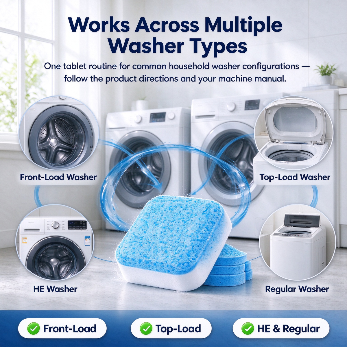 Deep Cleaning Washing Machine Drum Cleaning Block