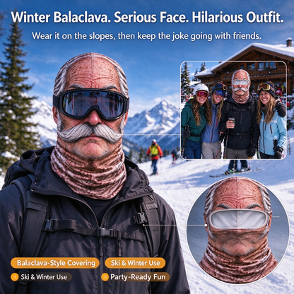 3D Fun Windproof Realistic Face Mask