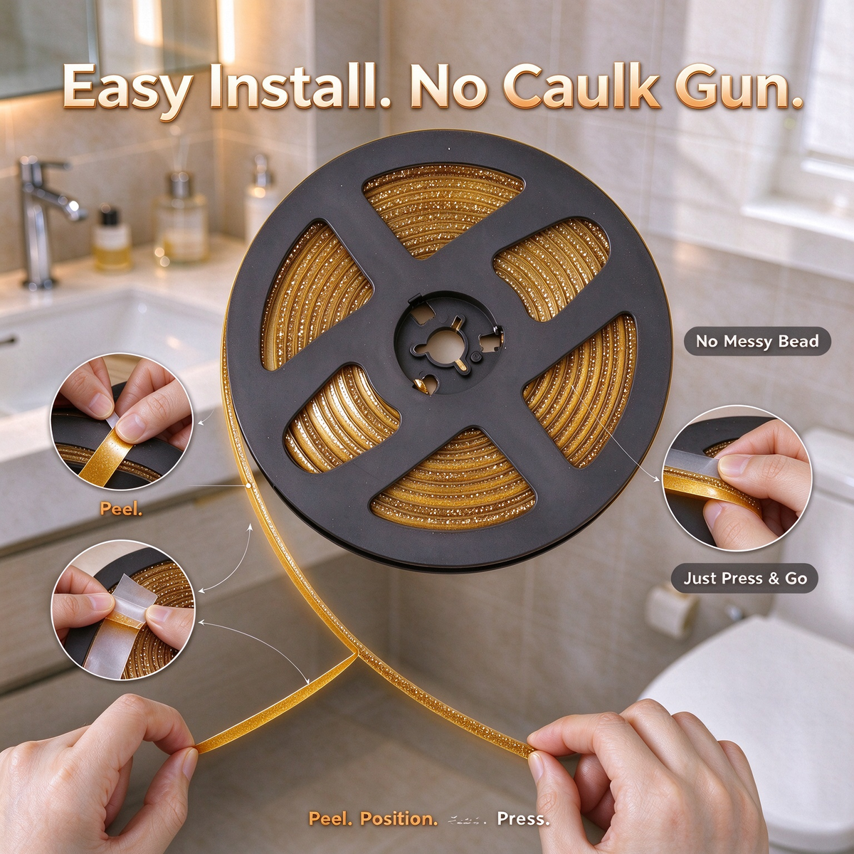 🧽Self-Adhesive Caulk Sealing Strip
