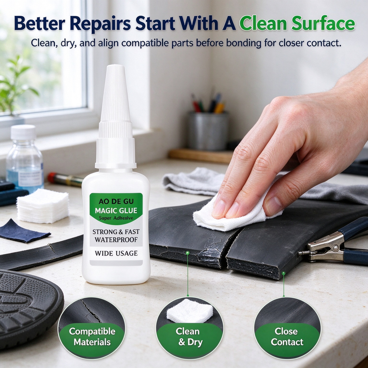 Fast-Setting Multi-Purpose CA Repair Glue