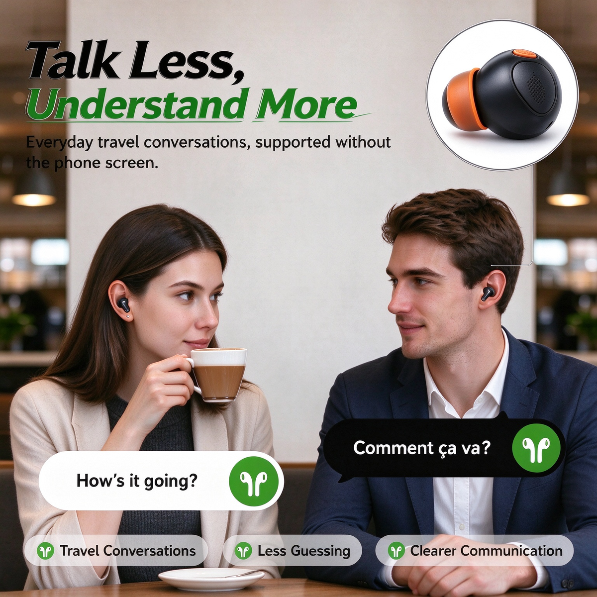 AI-Translation Bluetooth 6.0 Sports Earbuds