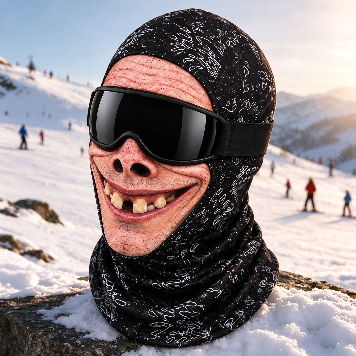 3D Fun Windproof Realistic Face Mask