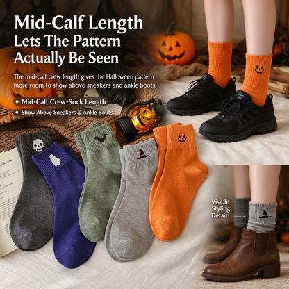 🎃Halloween Embroidered Mid-Calf Socks