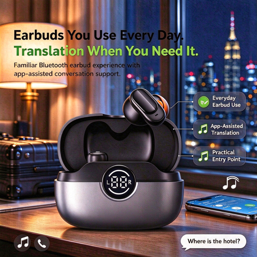 AI-Translation Bluetooth 6.0 Sports Earbuds