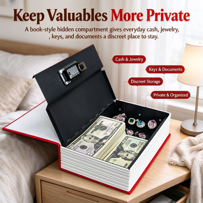 Hidden Dictionary Book Safe with Combination Lock