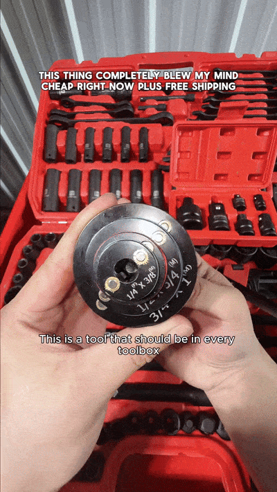 🧲4-piece upgraded low-profile impact sleeve adapter set