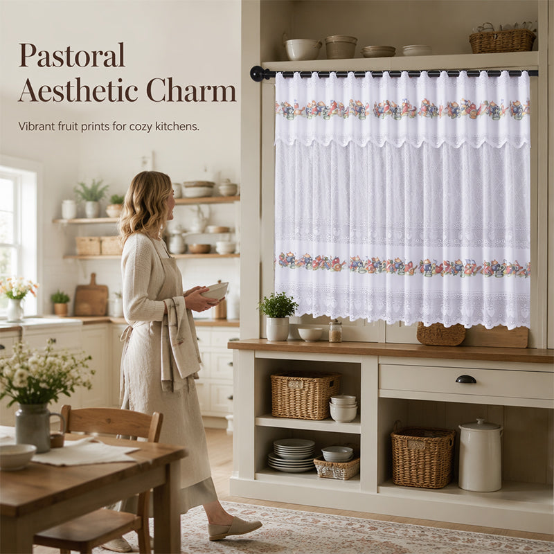 ✨Retro Lace Short Kitchen Curtain