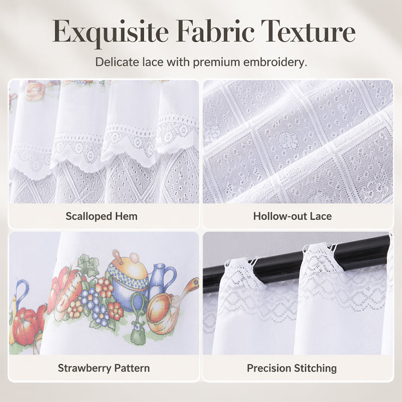 ✨Retro Lace Short Kitchen Curtain