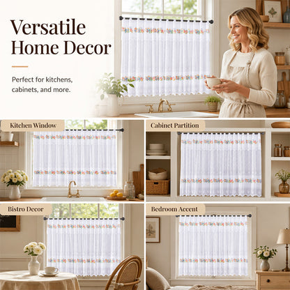 ✨Retro Lace Short Kitchen Curtain