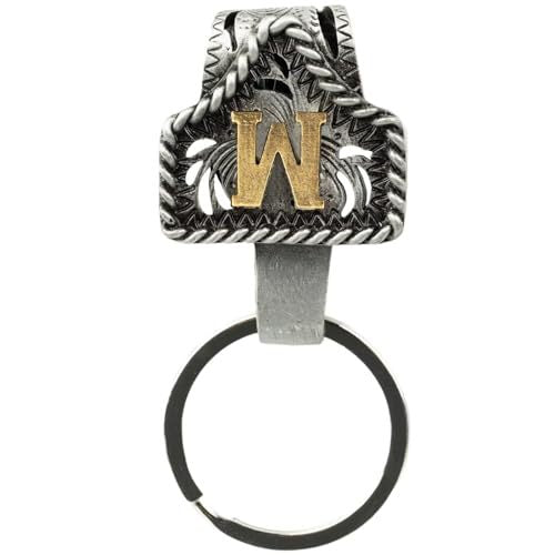 📎Handmade Cow Tag Belt Key Holder with Copper Initial