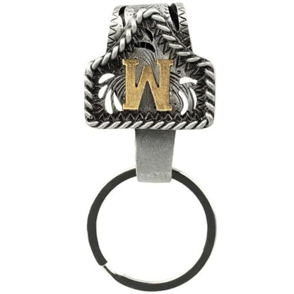 📎Handmade Cow Tag Belt Key Holder with Copper Initial