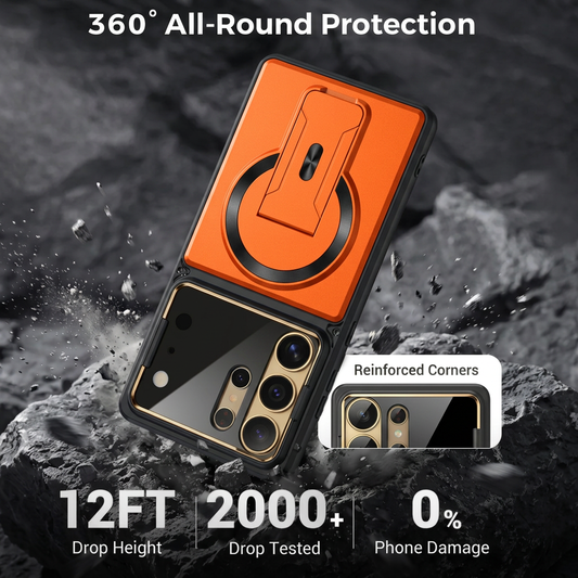 📱Multifunctional Magnetic Case with Invisible Stand & Camera Protection for Samsung S Series