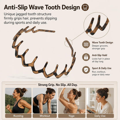 🖤Stylish comb-tooth headband