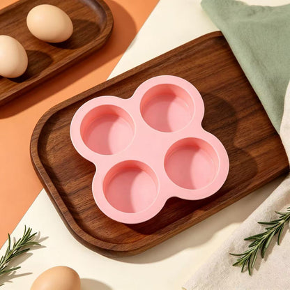 4-Cup Silicone Air Fryer Egg Mold & Oven Baking Pan