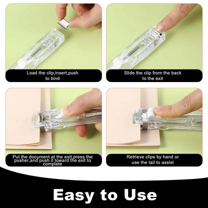📄 Portable Binder Clip Stapler