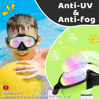 🏊 Universal Protection Swim Goggles with Nose Cover