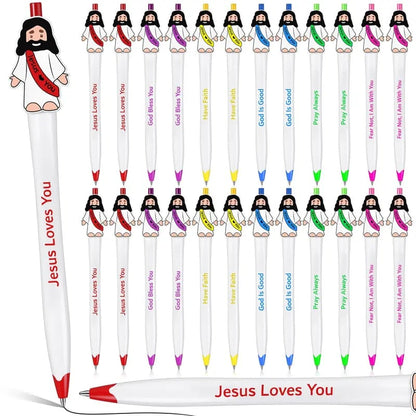 🔥Hot Sale 49% off🌟✝️ Graduation Gifts Bible Verse Ballpoint Pens Jesus Loves You Pens