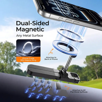 Magnetic Smartphone Holder - Foldable Dual-Sided Iron