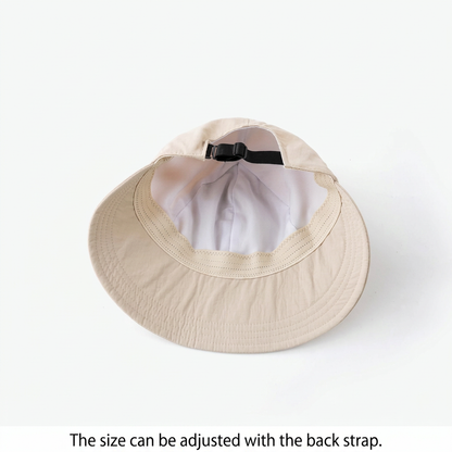 ☀️Face-covering sun hat, UV protection black rubber sun hat,