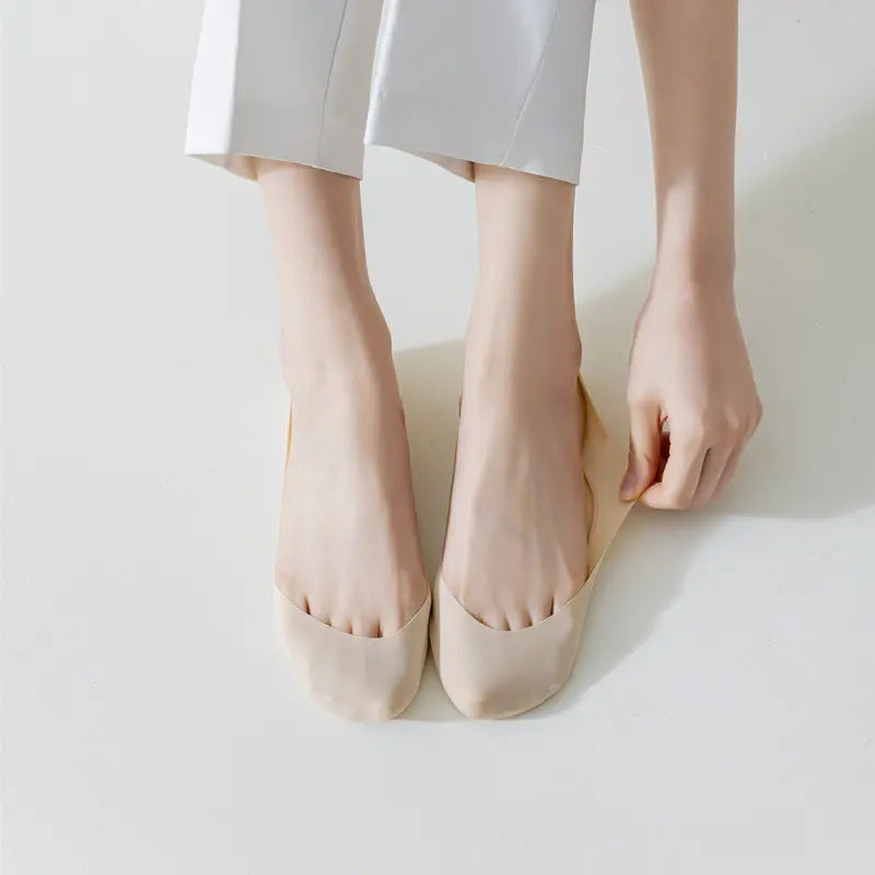 Women's Invisible Sponge Stockings, Simple Invisible Ankle Stockings