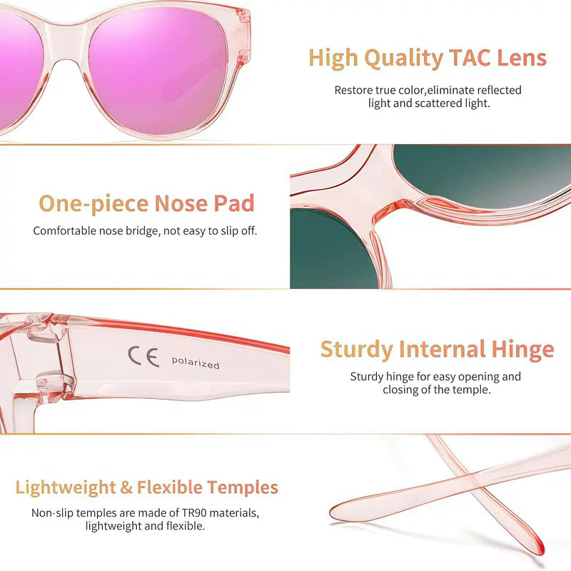 🕶️✨ UV400 Oversized Square Full-Rim Sunglasses Frames