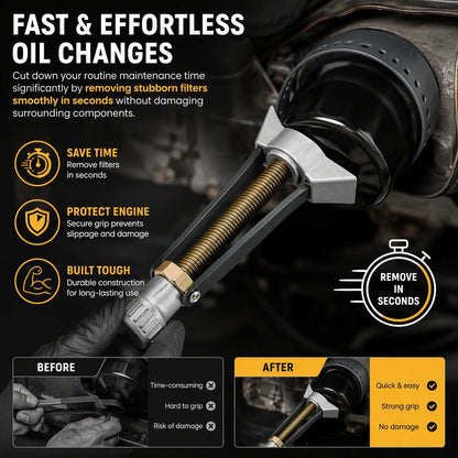 🛠️Yuanbao steel strip wrench oil filter removal tool