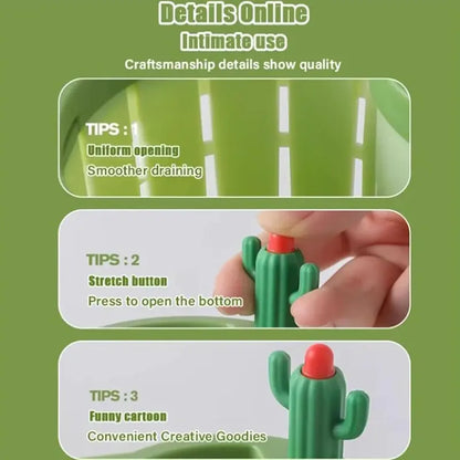 🌵 Cactus Automatic Dumping Sink Filter Basket