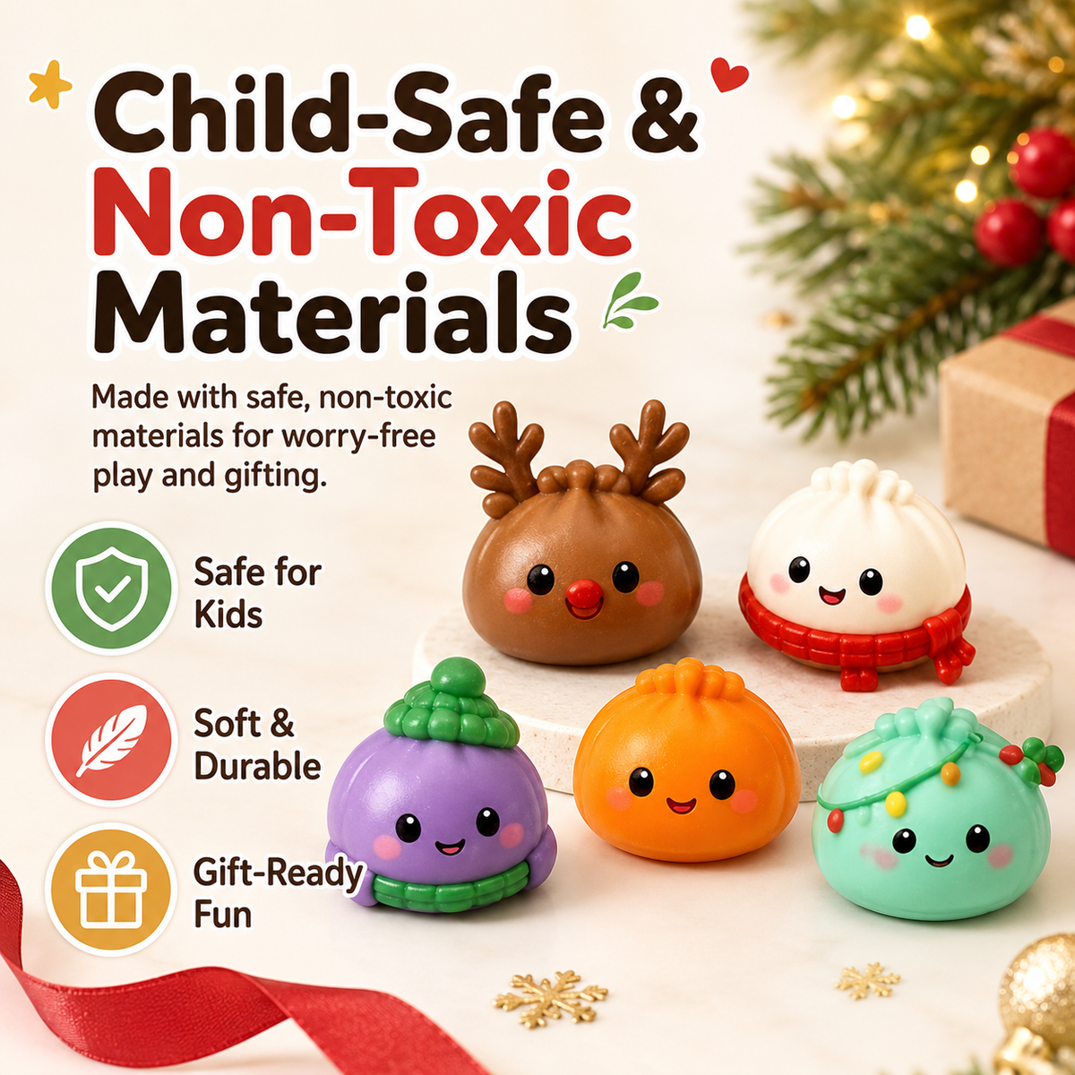 🥟24-Day Christmas Dumpling Countdown Toy Calendar