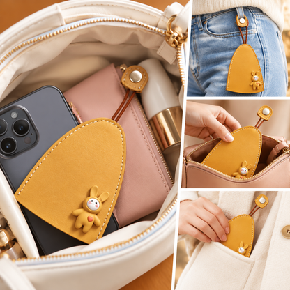 🐰4 Pcs Innovative High-Capacity Pull-Out Car Key Case