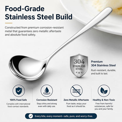 💥 Stainless Steel Soup Spoon Set