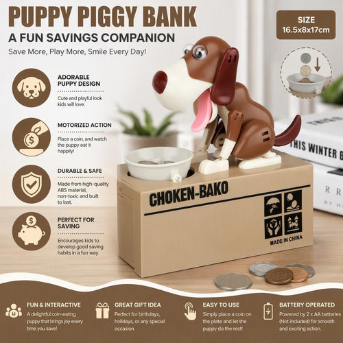 Creative Electric Cartoon Dog Money-saving Canister