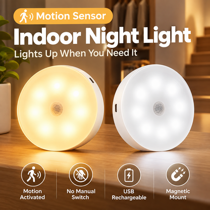 Indoor Motion Sensor Night Light 2Pcs