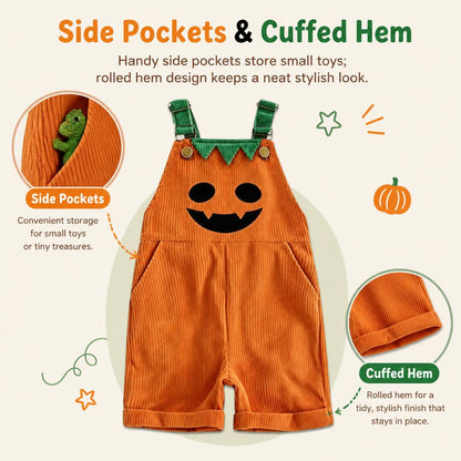 🎃👖Halloween overalls for toddler boys