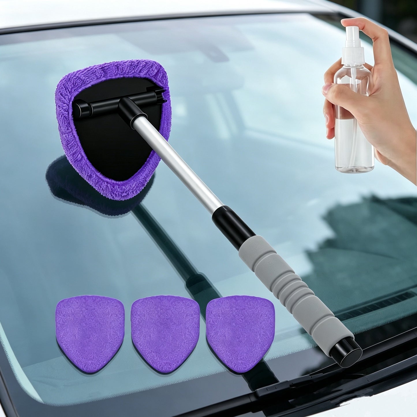 Car Retractable Window Defroster Cleaning Brush