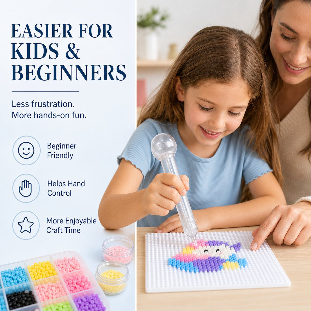 Push-Type Perler Beads Dispenser Pen