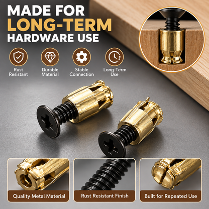 🔩2-in-1 Cabinet Door Screw Expansion Insert