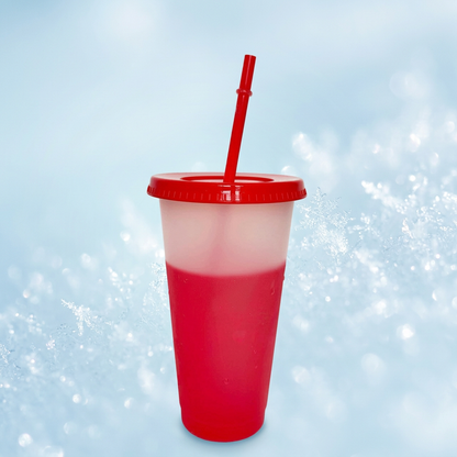 ❄️Summer temperature-regulating large-capacity color-changing cup when cooled