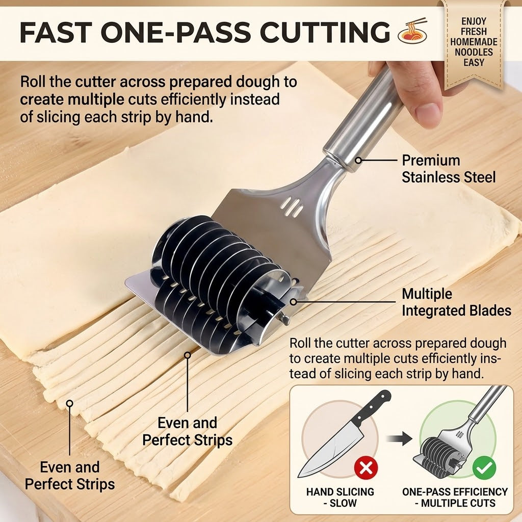 Stainless Steel Manual Household Noodle Cutter