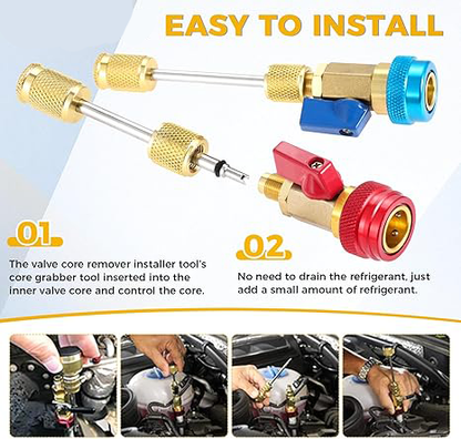 ⚙️ AC Valve Core Remover & Installer — No Gas Loss, DIY Car AC Repair