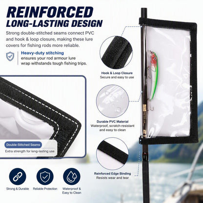 PVC Clear Hook-and-Loop Lure Protective Sleeve（2PCS）
