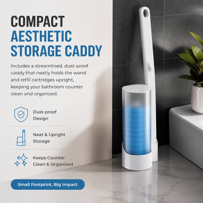 🧼Disposable toilet brush and brush holder set