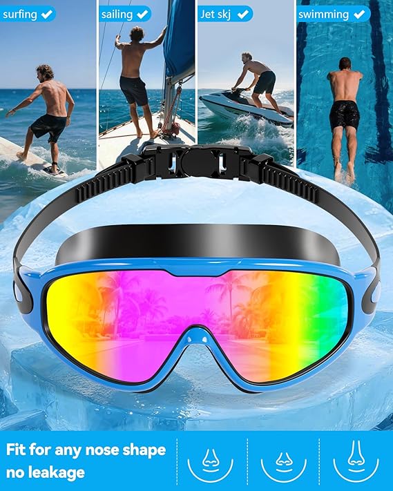 🔥Hot Sale 49% off🌟😎 Swim Goggles with Waterproof Earplugs & Nose Clip