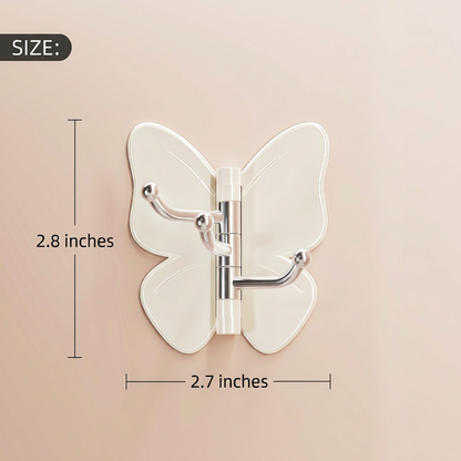 🦋4 pieces of high-quality appearance butterfly hooks, firmly grasped, no need for drilling