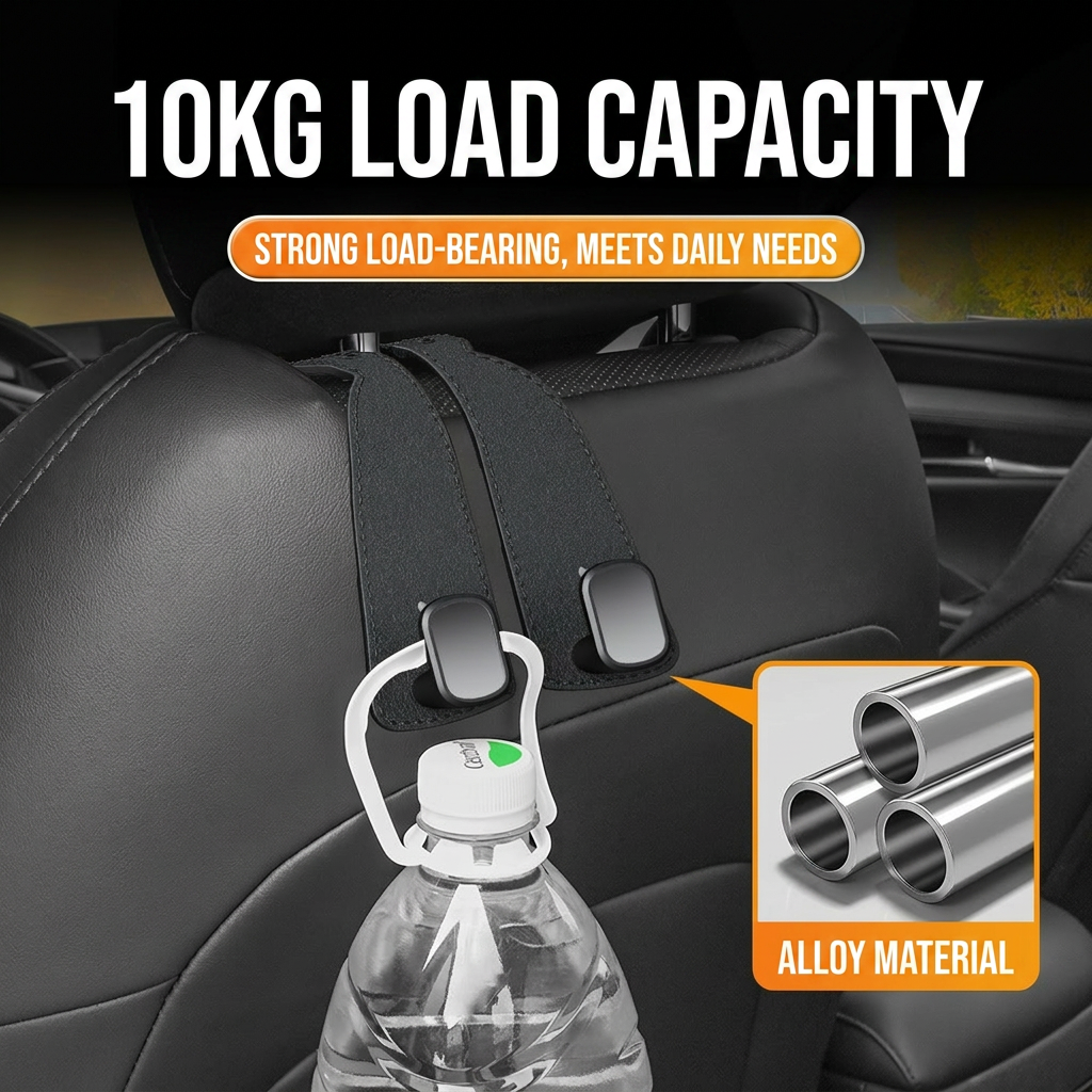 ⚙️Double hook for the backrest of the car seat
