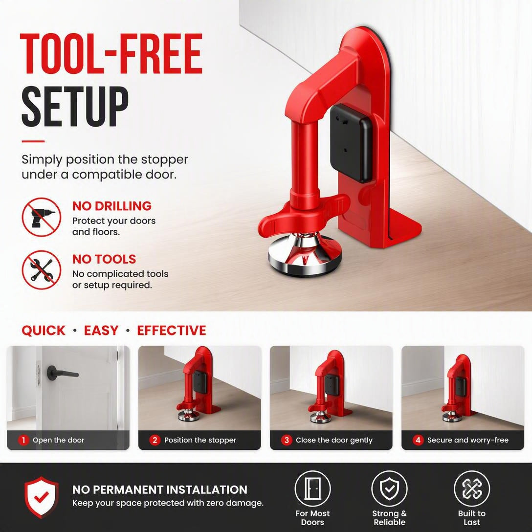 Travel Door Blocking Alarm