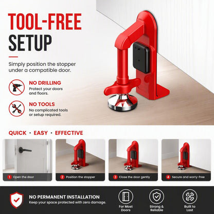 Travel Door Blocking Alarm